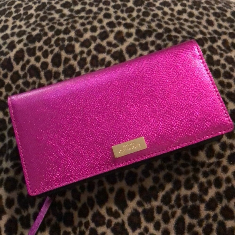 Kate Spade wallet hot pink